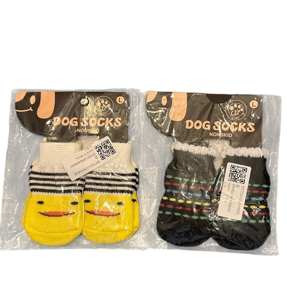 NWT,‎ Joys Pet, Dogs Socks, NonSlip, Size Large, 2 Packs